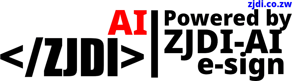 Powered by ZJDI-AI e-sign footer stamp